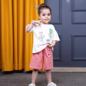 ست بلوز و شلوارک بچگانه خرگوش سایز 40 تا 45