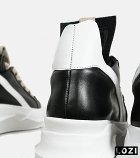 کفش کتانی مردانه مشکی سفید Rick Owens