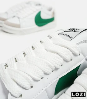 کفش نایک مردانه و زنانه سفید سبز Nike Blazer Low 77 Jumbo