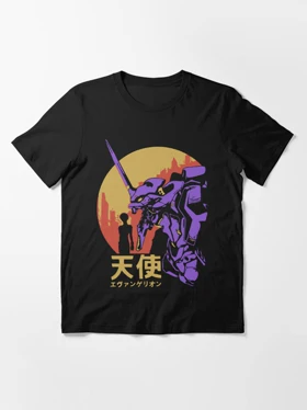 تیشرت طرح نئون جنسیس | Neon Genesis Evangelion Retro Vintage Essential T-Shirt کد 221008