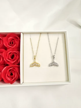 گردنبند دم وال کد 01