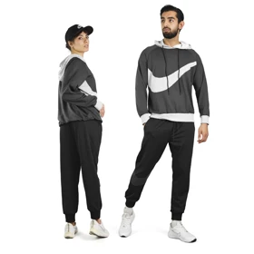 ست هودی و شلوار ورزشی نایک مدل 93018 طوسی تیره