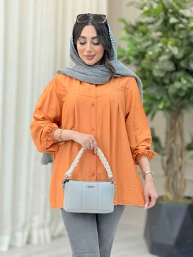 شومیز پیله دار آستین کش