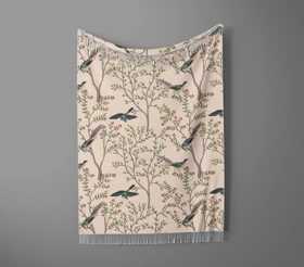 شال مبل ریش دار sofa shawl 48