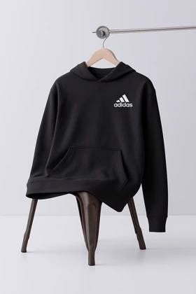 هودی مشکی طرح Adidas 3
