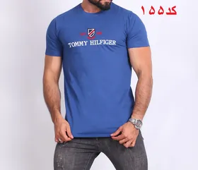 تیشرت یقه گرد تامی آبی