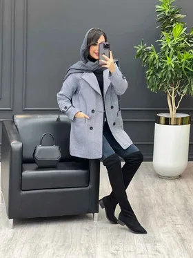 پالتو چهار دکمه مغزی دوزی