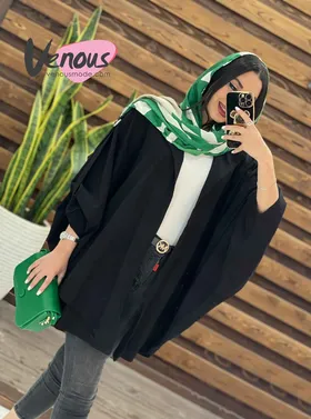 مانتو لینن پانچ سرشونه سگک
