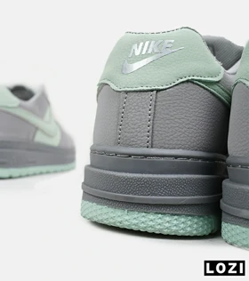 کفش کتانی مردانه و زنانه طوسی سبز نایک NIKE AIR FORCE