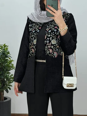 مانتو مجلسی سوزندوزی کد2428