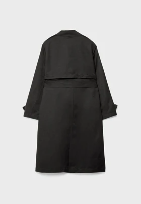 ترنچ کت مشکی Stradivarius 221