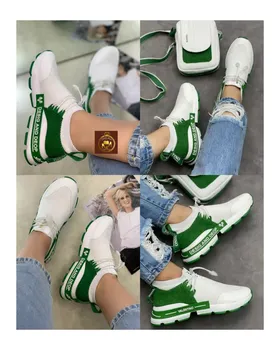 کتانی زنانه جورابی VALENTINO اصل بافتی
