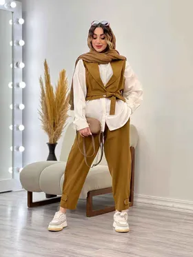 ست سه تکه جلیقه و شلوار