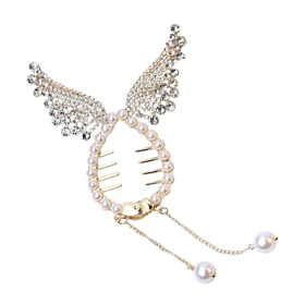 گیره مو زنانه مدل قفلی طرح بال فرشته