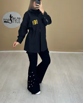 مانتو آستین زیپ خور کد : 7406