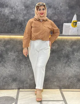 شلوار پارچه ای کمرچین کد : 1677