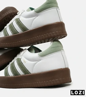 کفش کتانی مردانه سفید سبز ADIDAS Samba
