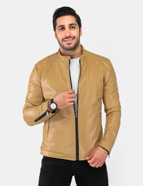 کاپشن چرمی مردانه Alvin