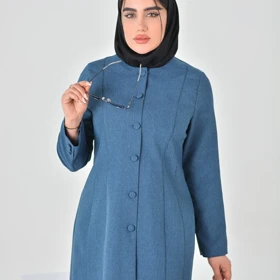 مانتو و شلوار اداری سایز بزرگ مدل شیدا کد 85470