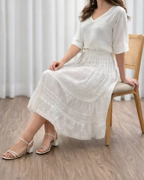 دامن خامه دوزی سلن