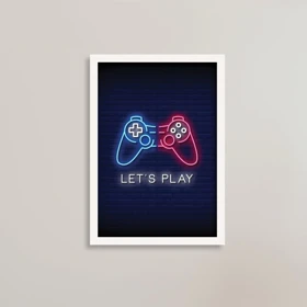 تابلو طرح گیمینگ (LET'S PLAY)