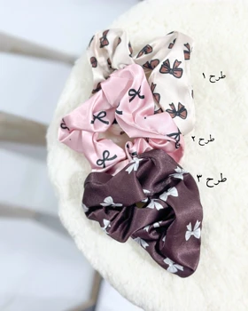 کش اسکرانچی ساتن چاپی