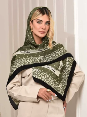 روسری نخی توپی کد 341 (سبز)