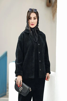 مانتو شلوار زمستانه تک جیب