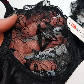 ست شورت و سوتین زنانه مدل فنردار مشکی کارنا رز کد 5171-5009