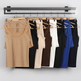 ست تاپ و شورتک گیپوری/کد:2910