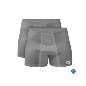 شورت پادار پنبه کش لیفه ای (پک 2 عددی) ملانژ