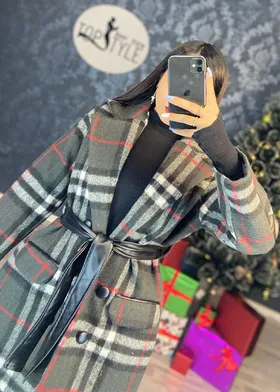 پالتو آدونیس چهارخونه کد : 7760