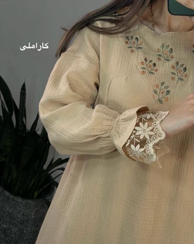 پیراهن مانتویی ساتین 1(ایراد دار)