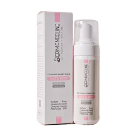 فوم شست و شوی صورت و بدن پوست خشک درمنجلین 150 میل(قیمت قدیم)