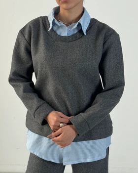 شومیز فوتر یقه دار  کد 1500127