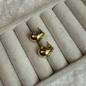 گوشواره طرح اشک طلایی زنانه