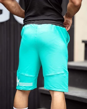 شلوارک بگ ورزشی ADIDAS فیروزه ای