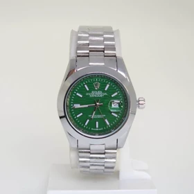 ساعت مچی مردانه رولکس دیت جاست Rolex DateJust تاریخ دار (نقره ای صفحه سبز)