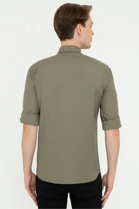 پیراهن مردانه سبز G081SZ004.000.1379185