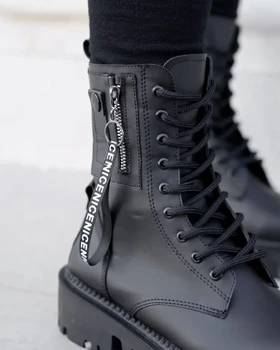 کفش زمستانی زنانه نیم بوت بغل جیب