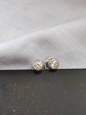 گوشواره تک نگین ژوپینگ