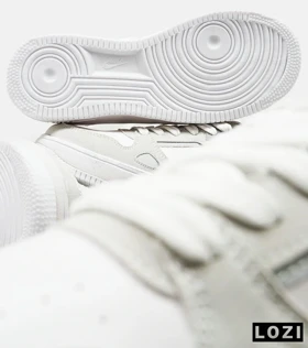 کفش کتانی مردانه طوسی سفید NIKE AirForce Draw