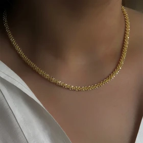 گردنبند خاویاری 5 میلیمتر کد 323