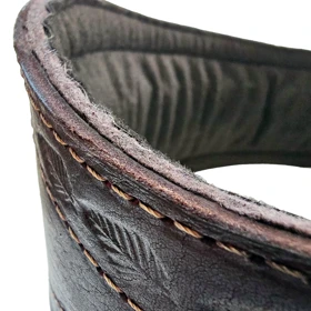 کمربند چرم طبیعی بالشتک دار پهن 15 سانتی