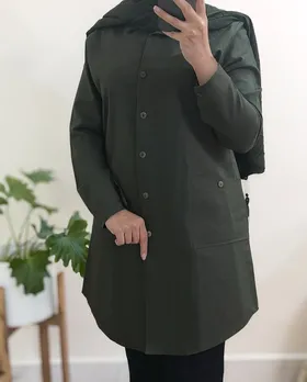 مانتو جین رنگی