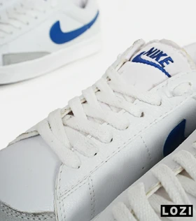 کفش نایک مردانه و زنانه سفید آبی Nike Blazer Low 77