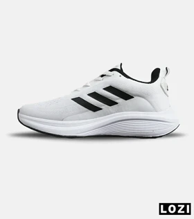کفش کتانی مردانه و زنانه سفید مشکی ADIDAS BONCE مدل 7781