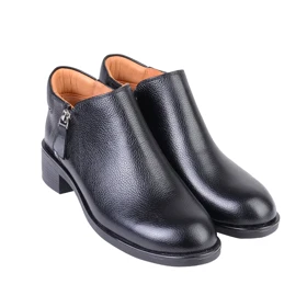 نیم بوت دو زیپ چرم زنانه 203