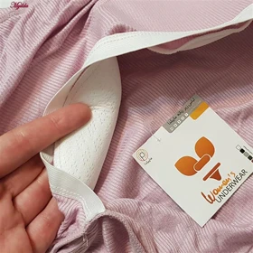 کراپ تاپ زنانه مدل پد ثابت رنگ یاسی ماییلدا کد 5258-241