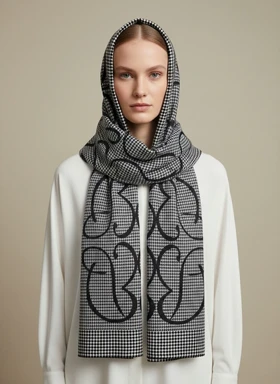 شال شطرنجی حریر